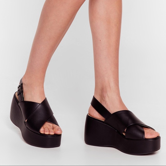 Shoes - Leather platform shoes